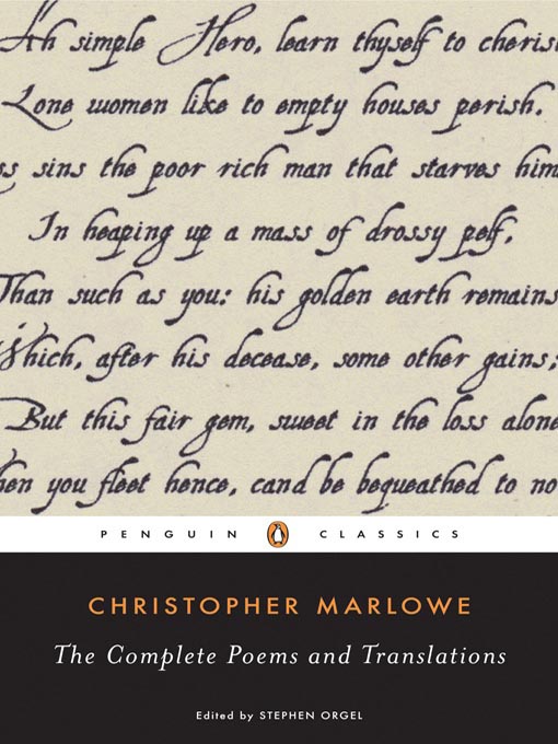 Title details for The Complete Poems and Translations by Christopher Marlowe - Available